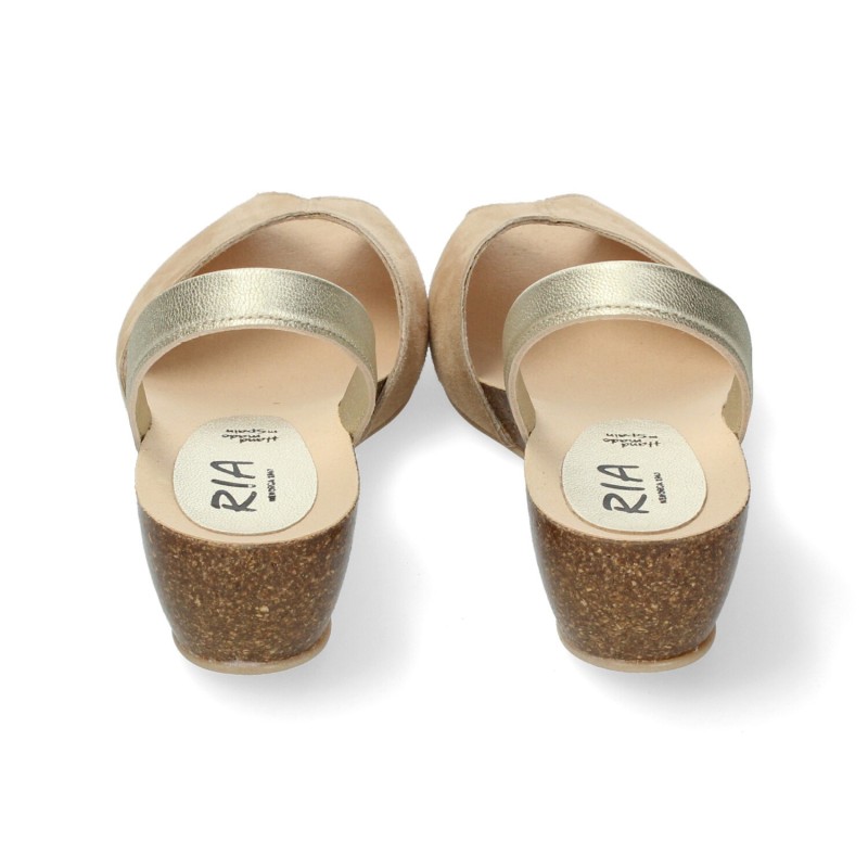 MENORQUINA CUÑA TAUPE