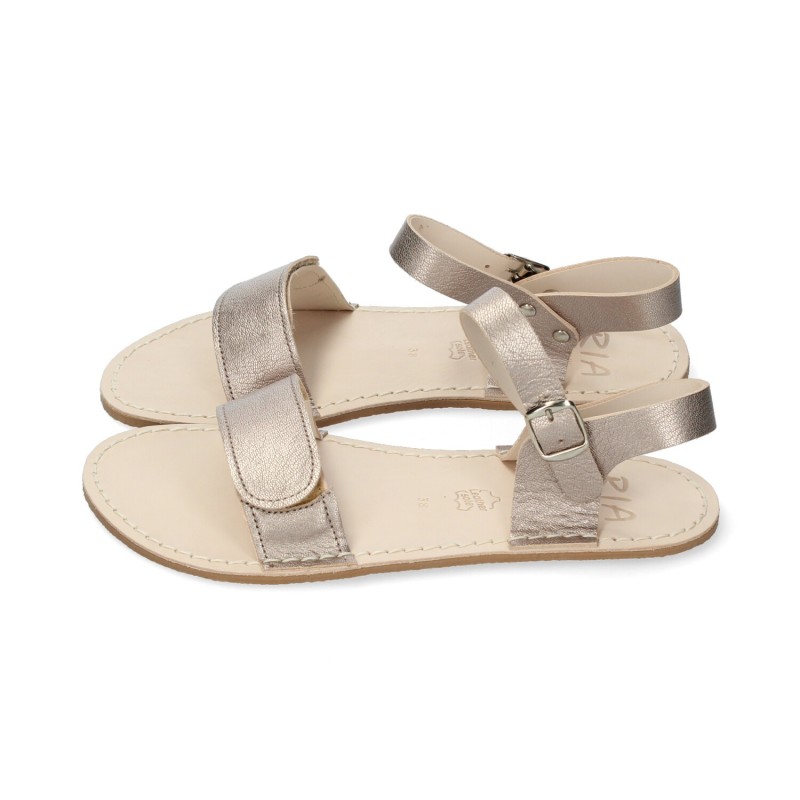 SANDALIA BAREFOOT METALGRAIN ONIX