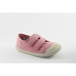 ZAPATILLA 2 VELCROS BAREFOOT ROSA
