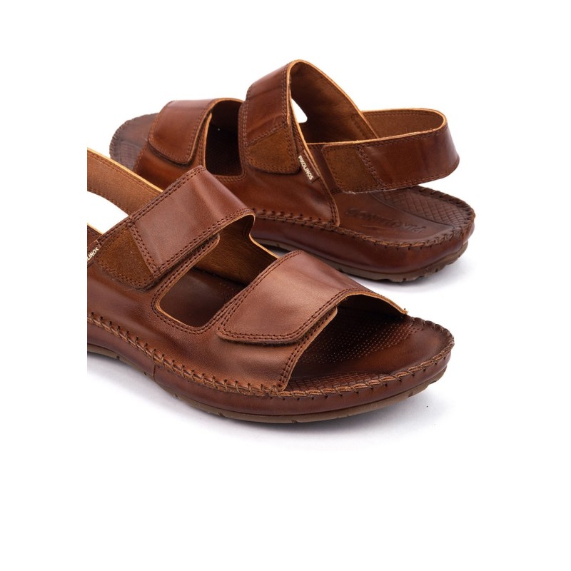 SANDALIA DOS VELCROS CUERO