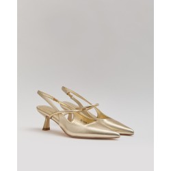 STILETTO DESTALONADO CORREA GOLD