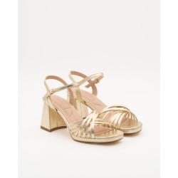 SANDALIA TIRAS GOLD