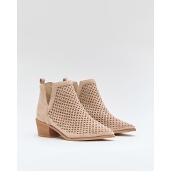 BOTIN CALADO BEIGE