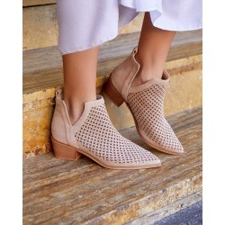 BOTIN CALADO BEIGE