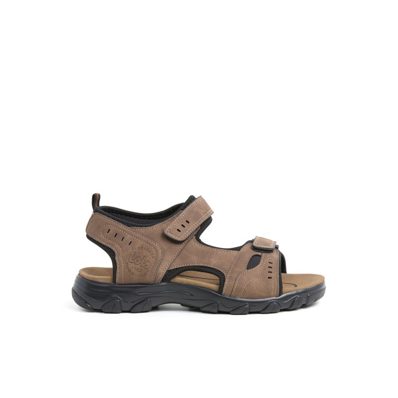 SANDALIA VELCROS MARRON