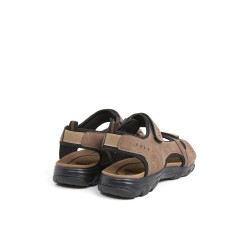 SANDALIA VELCROS MARRON