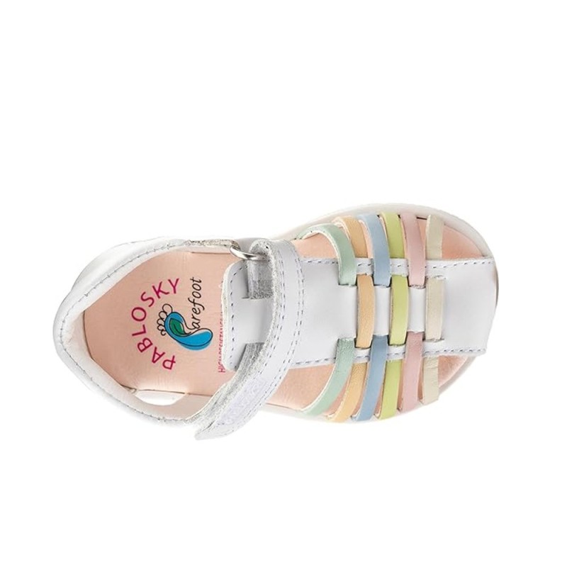 SANDALIA BAREFOOT TIRAS BLANCO