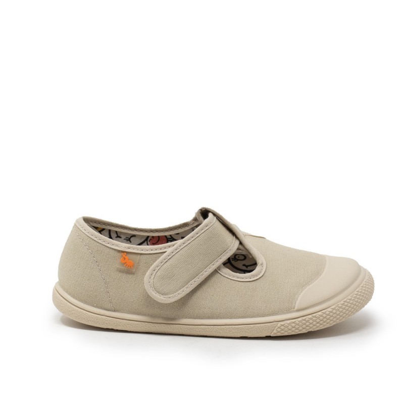 ZAPATILLA VELCRO BAREFOOT BEIGE