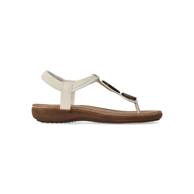 ESCLAVA AROS MADERA BEIGE