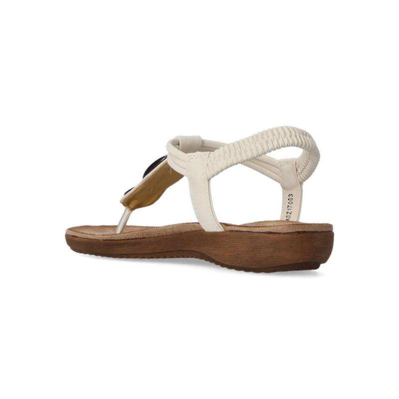 ESCLAVA AROS MADERA BEIGE