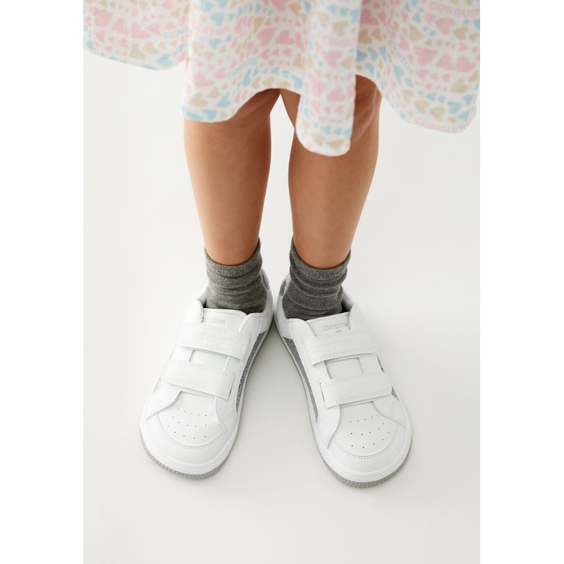 DEPORTIVO BAREFOOT DOS VELCROS SILVER