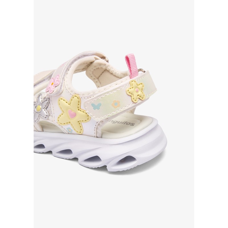 SANDALIA SPORT LUCES VELCROS WHITE
