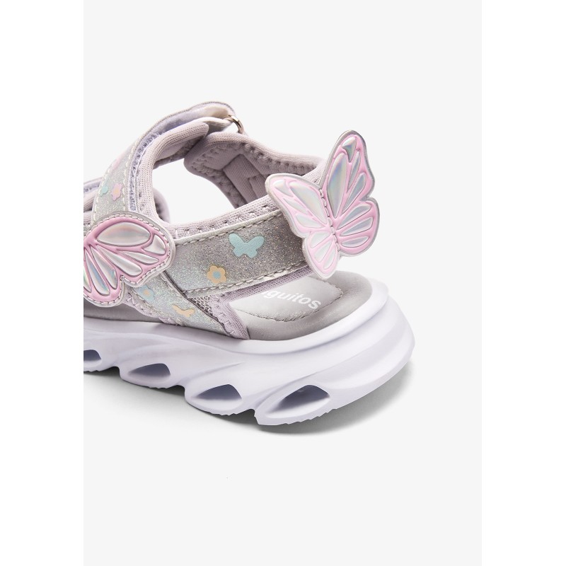 SANDALIA SPORT LUCES SILVER