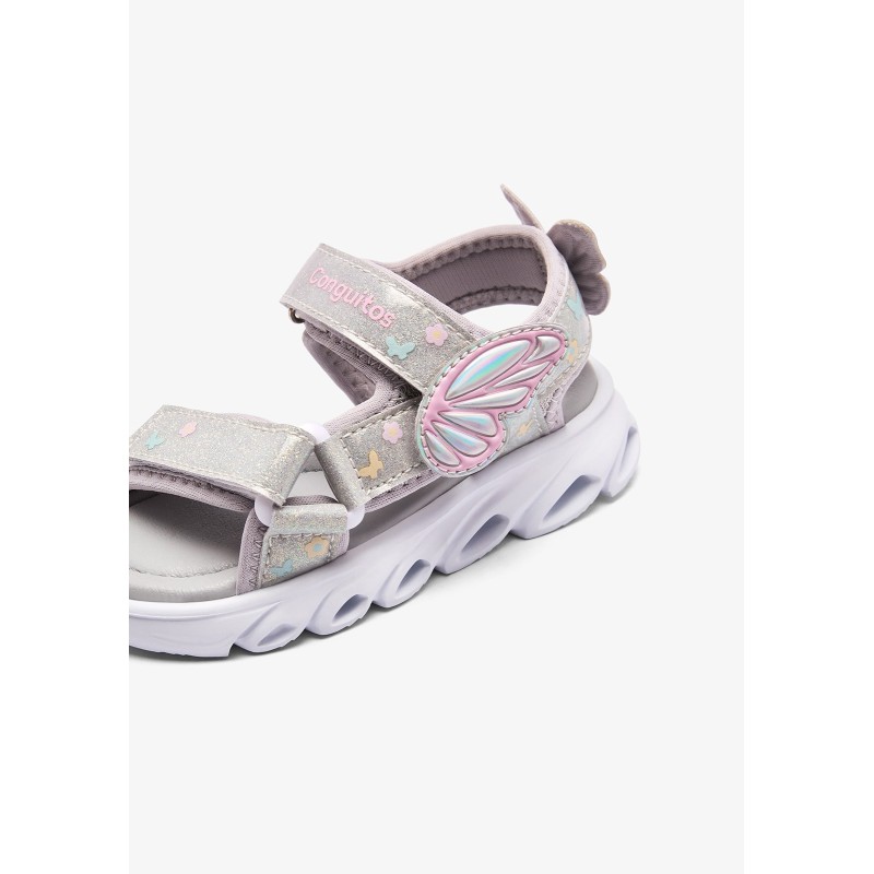 SANDALIA SPORT LUCES SILVER