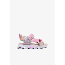 SANDALIA LUCES DOS VELCROS PINK