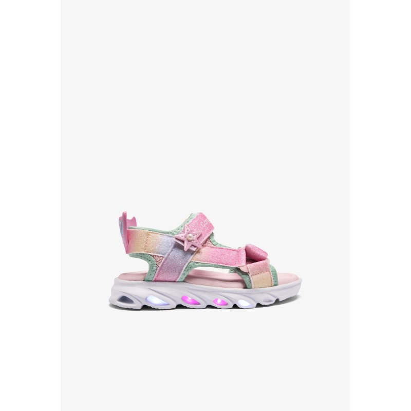 SANDALIA LUCES DOS VELCROS PINK