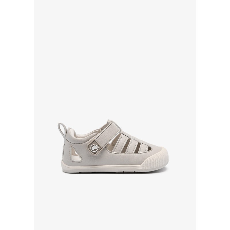 SANDALIA BAREFOOT VELCRO BEIGE