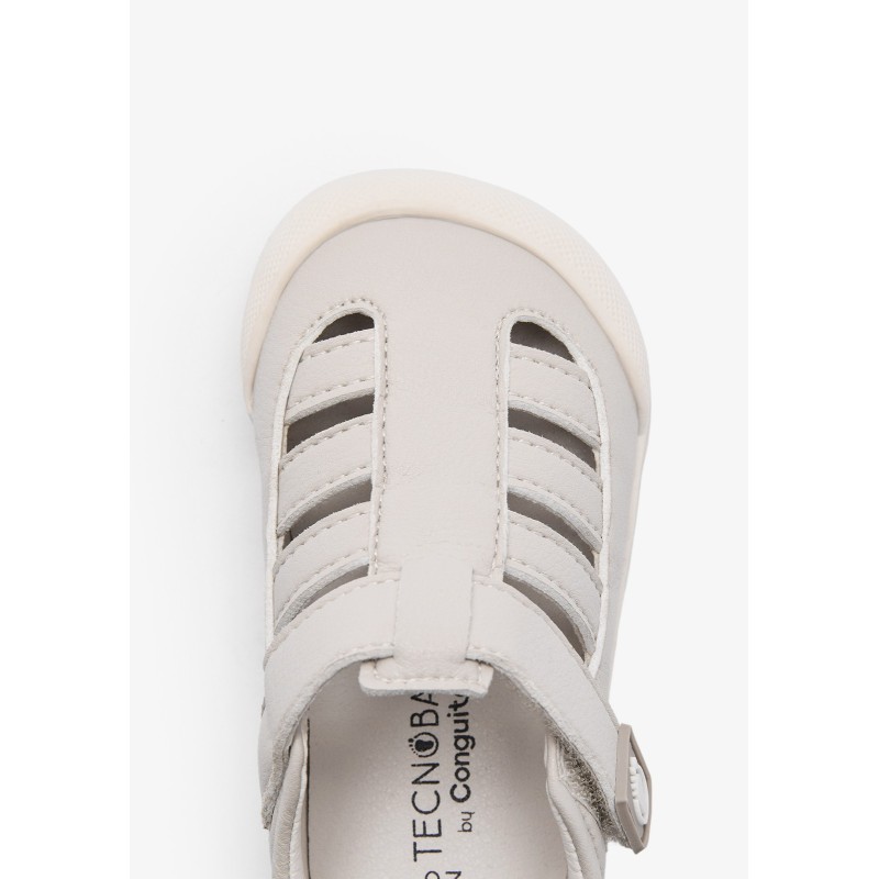 SANDALIA BAREFOOT VELCRO BEIGE