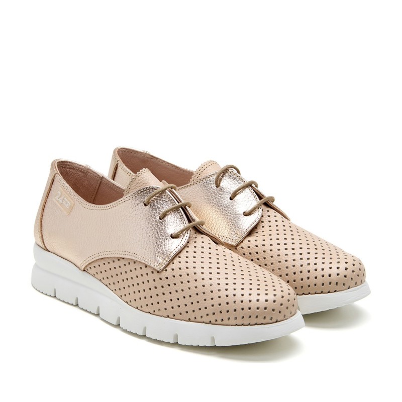 BLUCHER PIDACA WHITE/GOLD