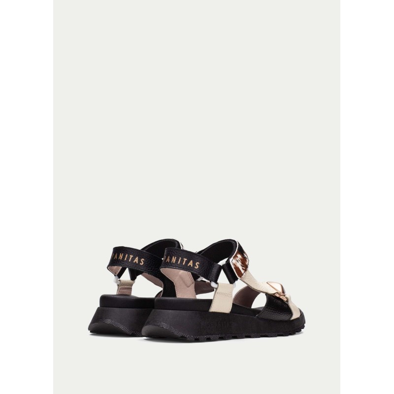 SANDALIA TIRA LATERAL BUTTER-MULTI-BLACK