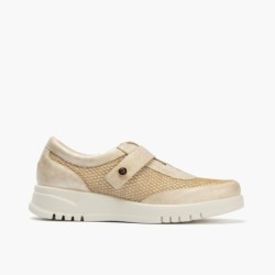 CASUAL SPORT REJILLA Y VELCRO ORO