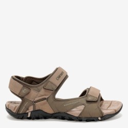 SANDALIA DOS VELCROS MARRON