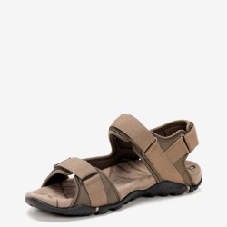 SANDALIA DOS VELCROS MARRON