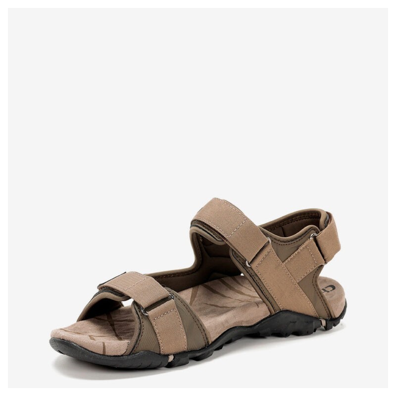 SANDALIA DOS VELCROS MARRON