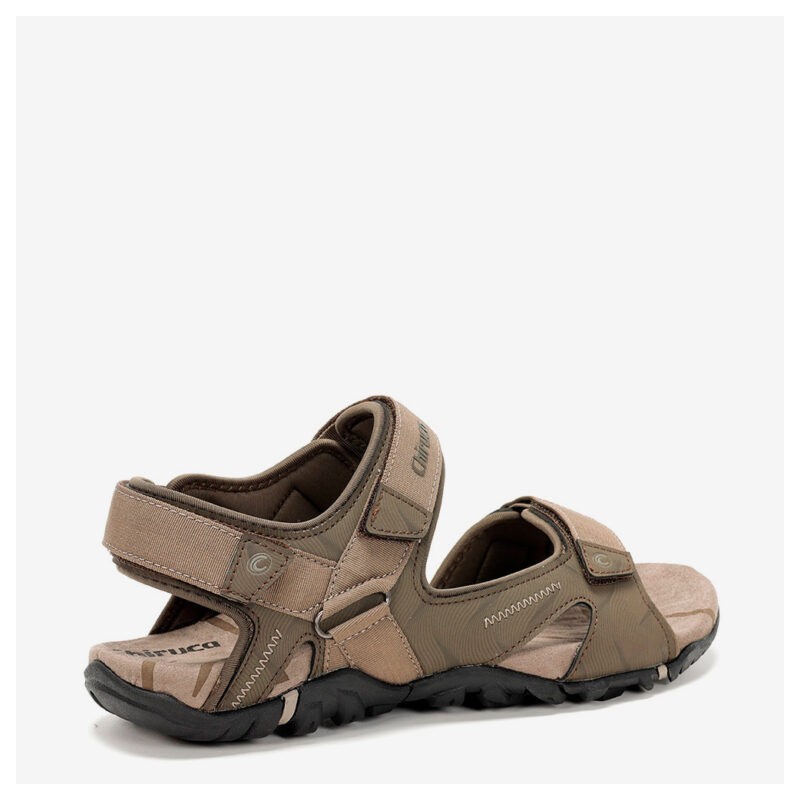 SANDALIA DOS VELCROS MARRON