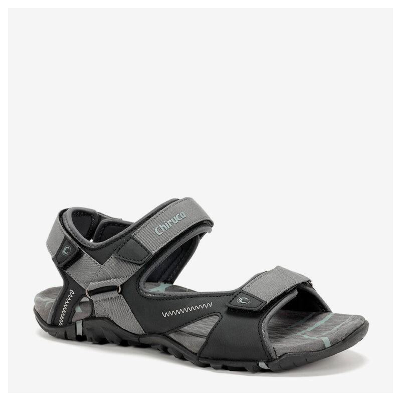 SANDALIA DOS VELCROS NEGRO