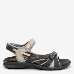 SANDALIA DOS VELCROS MARRON-BEIG