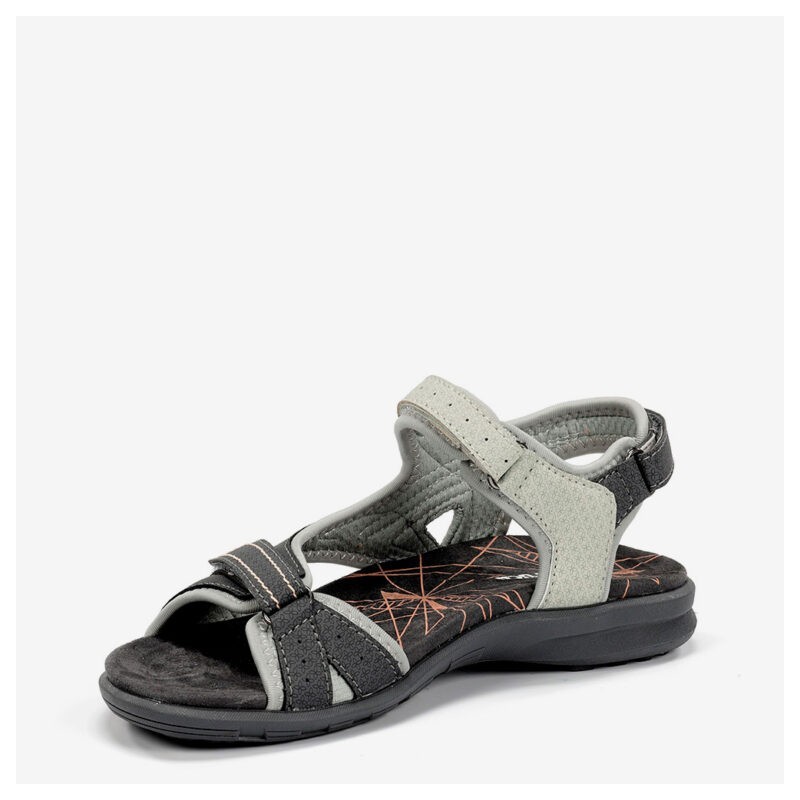 SANDALIA DOS VELCROS MARRON-BEIG