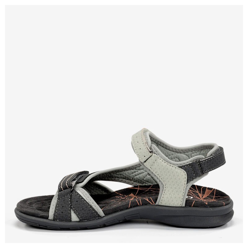 SANDALIA DOS VELCROS MARRON-BEIG