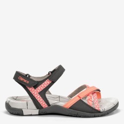 SANDALIA TIRAS COLORES NARANJA