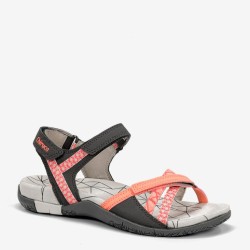 SANDALIA TIRAS COLORES NARANJA