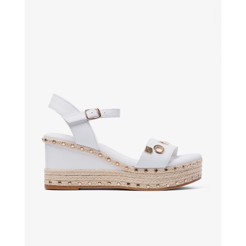 SANDALIA PLATAFORMA NAPA BLANCO