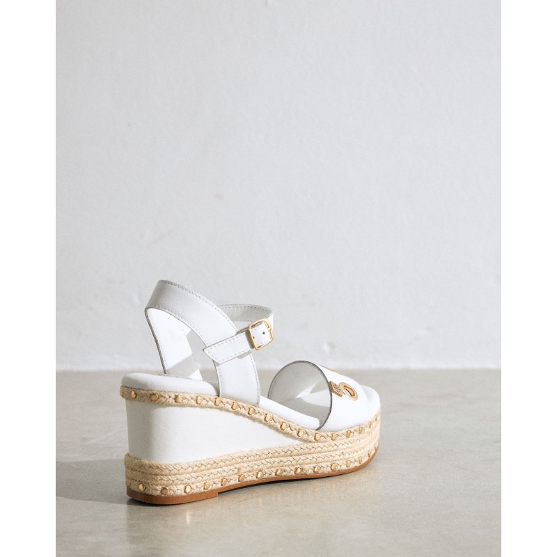 SANDALIA PLATAFORMA NAPA BLANCO