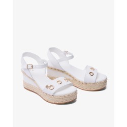 SANDALIA PLATAFORMA NAPA BLANCO