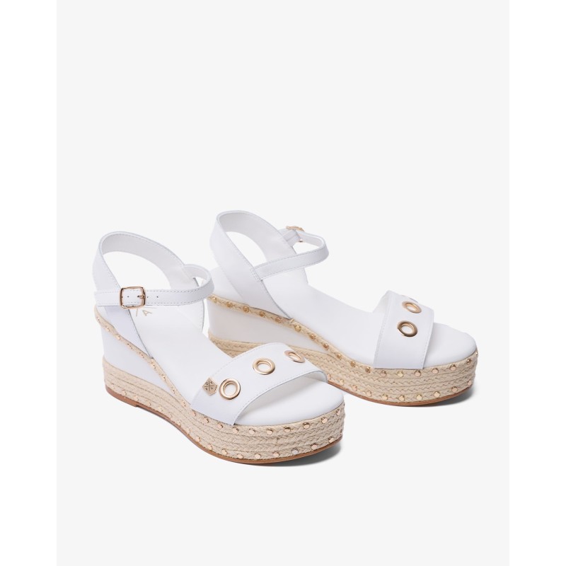 SANDALIA PLATAFORMA NAPA BLANCO