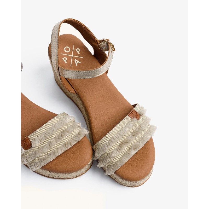 SANDALIA PLATAFORMA FELCOS ORO