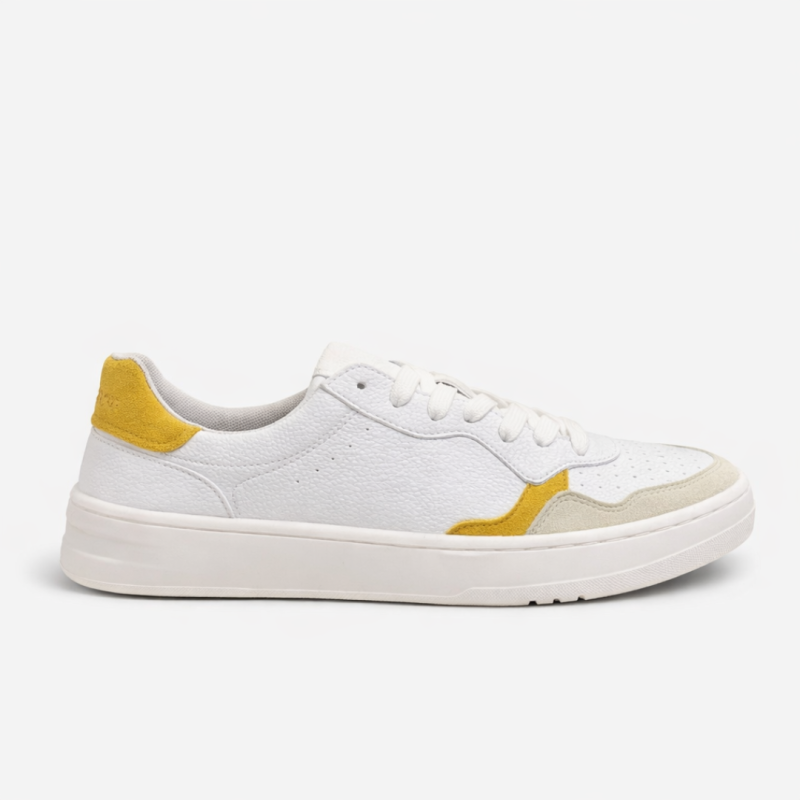 SNEAKER BAREFOOT BLANCO-AMARILLO