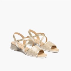 SANDALIA PALA TALON DE TIRA ORO