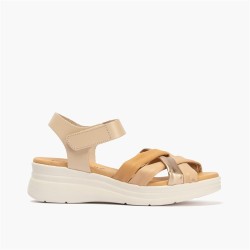 SANDALIA PALA TUBULARES CREMA