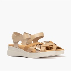 SANDALIA PALA TUBULARES CREMA