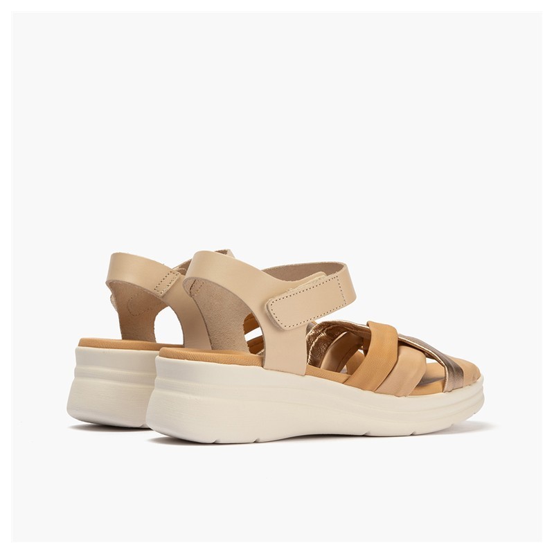 SANDALIA PALA TUBULARES CREMA