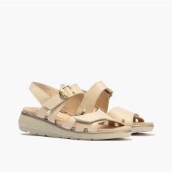 SANDALIA DOBLE VELCRO CREMA