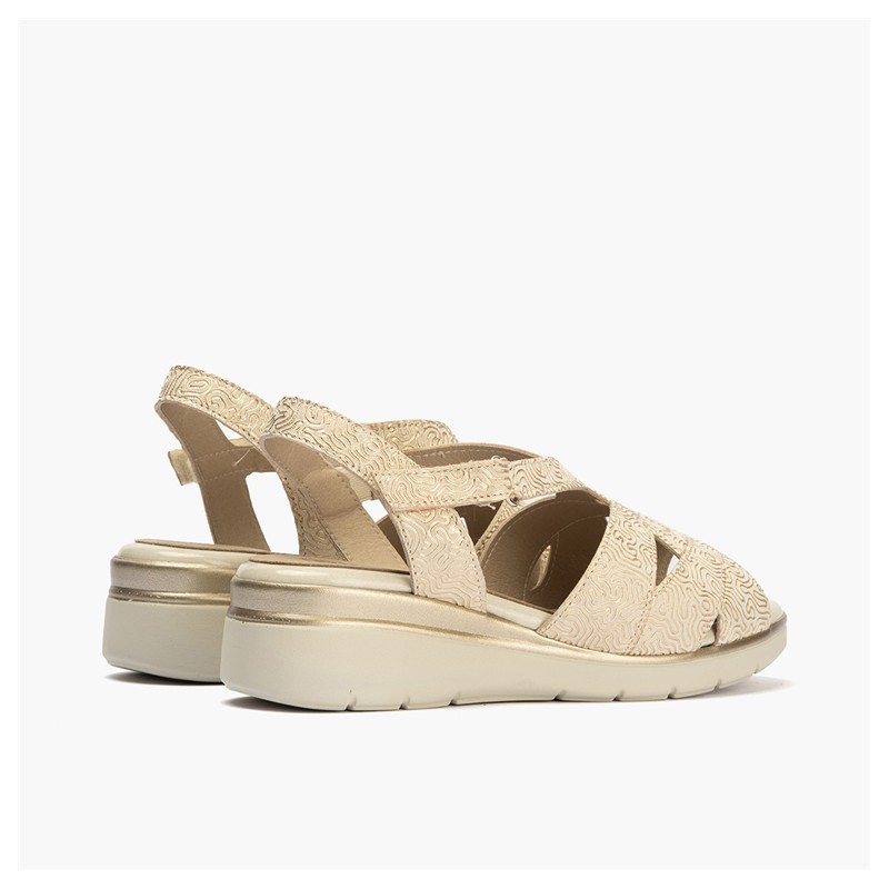 SANDALIA ASIMETRICA ORO