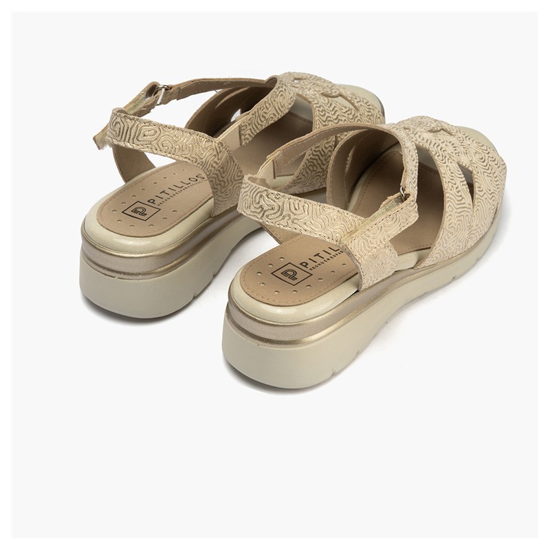 SANDALIA ASIMETRICA ORO