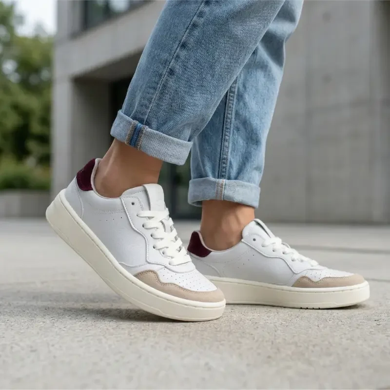 SNEAKER BAREFOOT BLANCO-ROSA