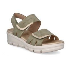 SANDALIA CONFORT DOBLE VELCRO VERDE